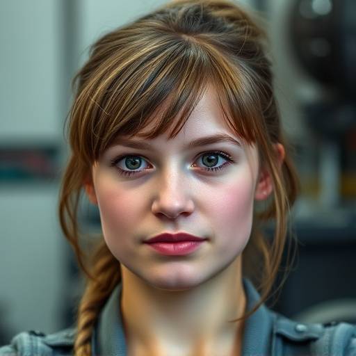 Headshot of Sarah Johnson, a junior mechanic at Precision Auto, looking focused.